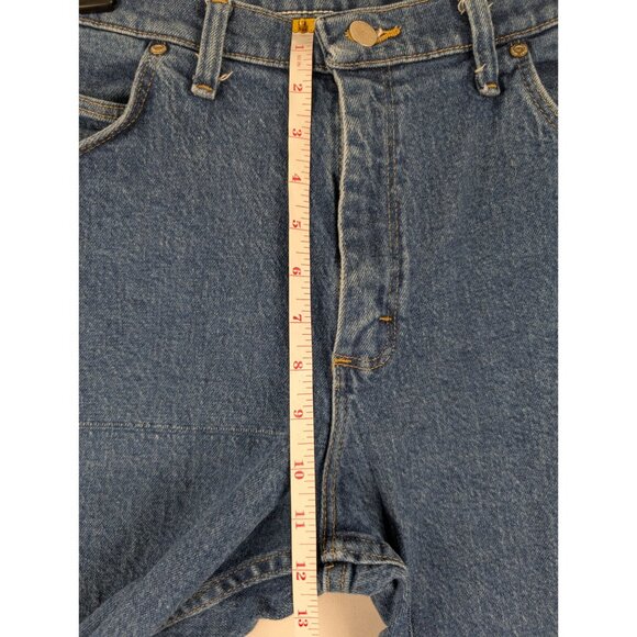 Wrangler Jeans Mens 34x30 Blue Straight Leg Denim - Picture 5 of 10